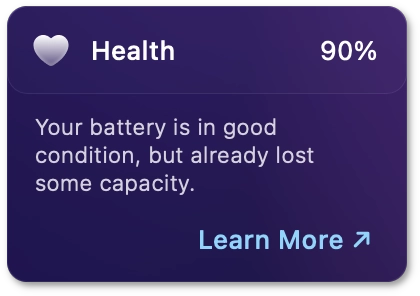 Normal battery health