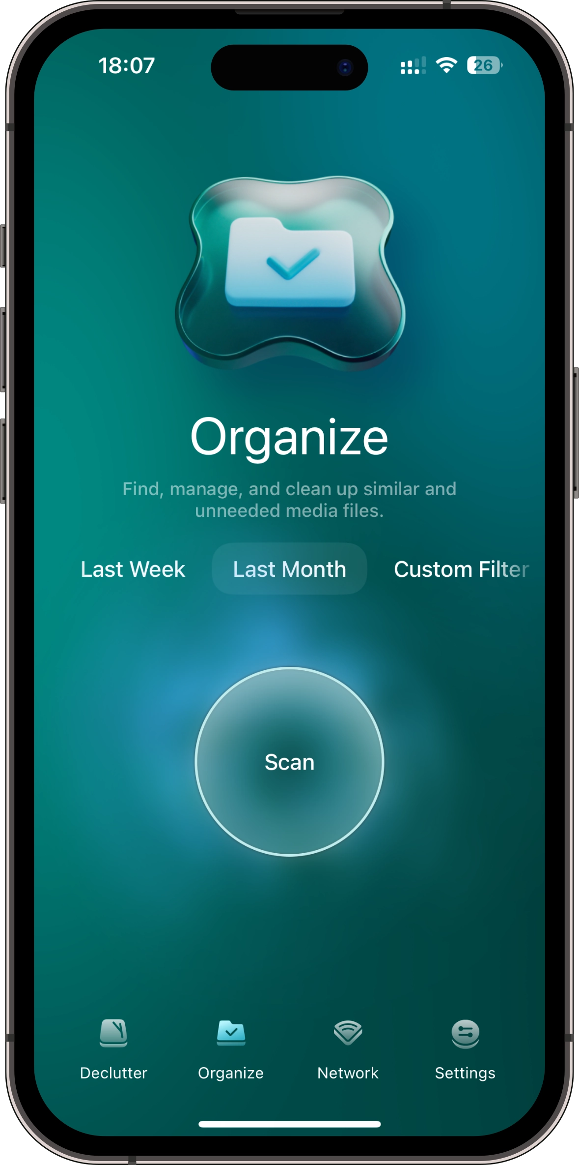 Organize scan