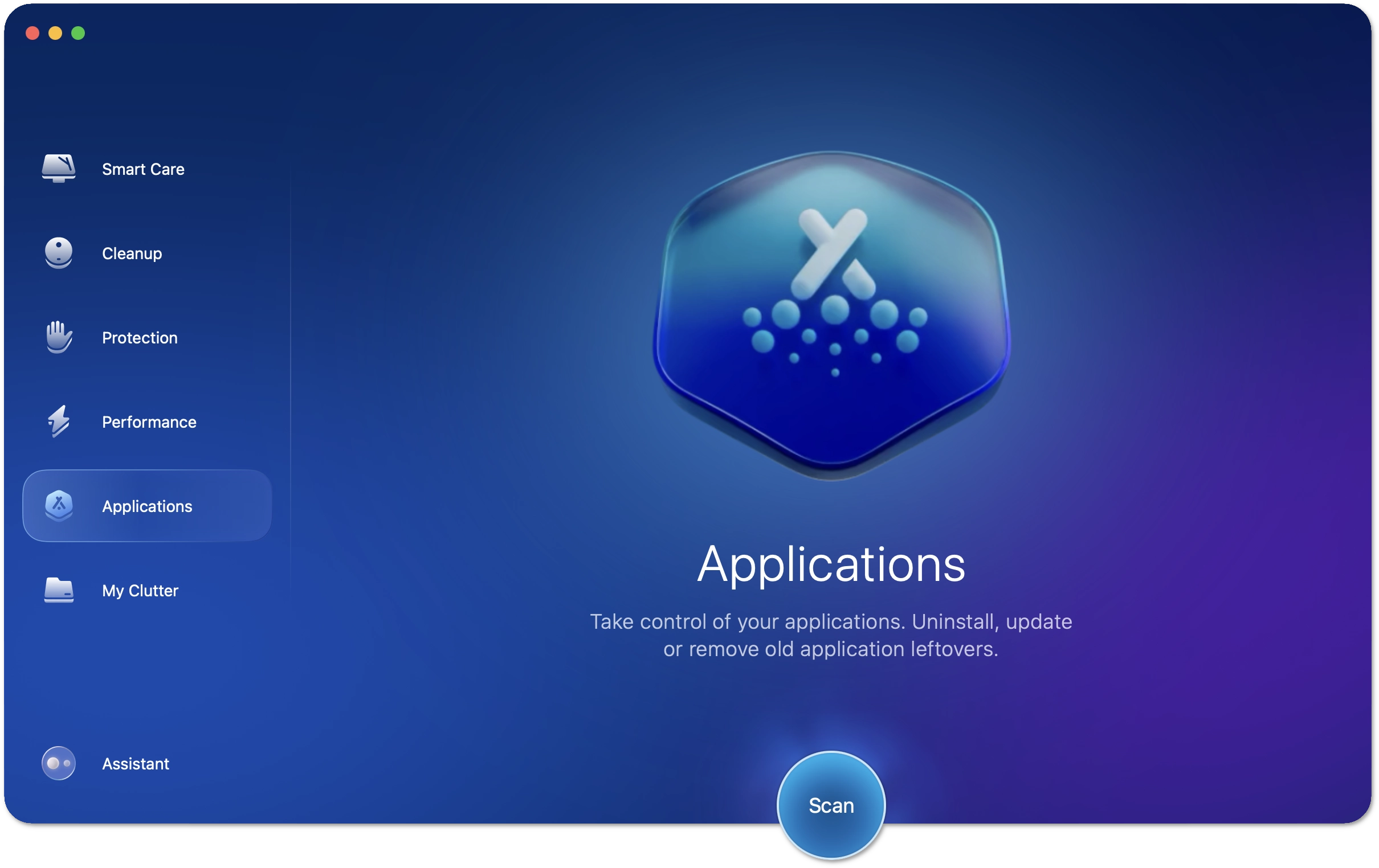 Applications start screen