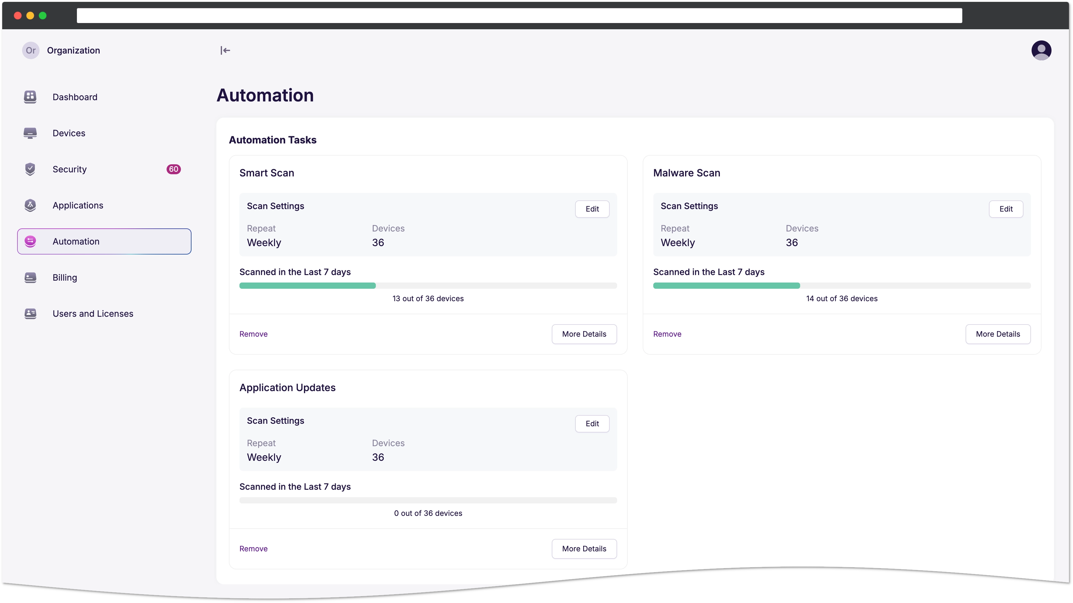 Automation tasks