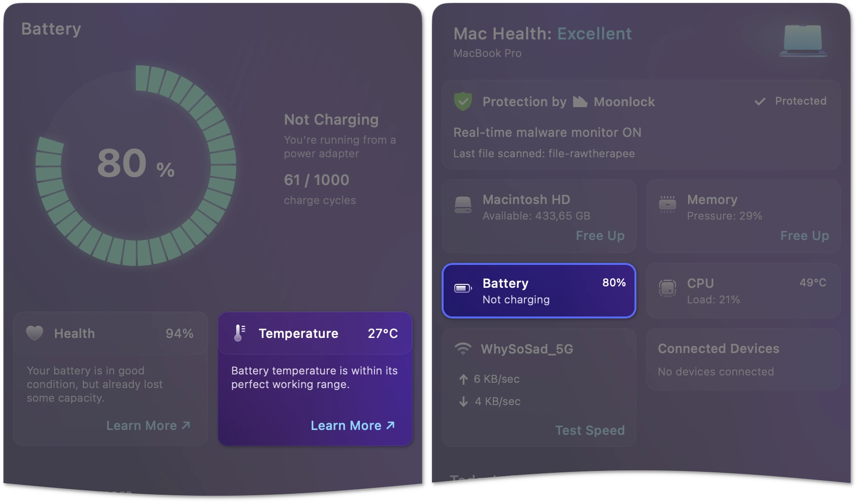 Battery temperature