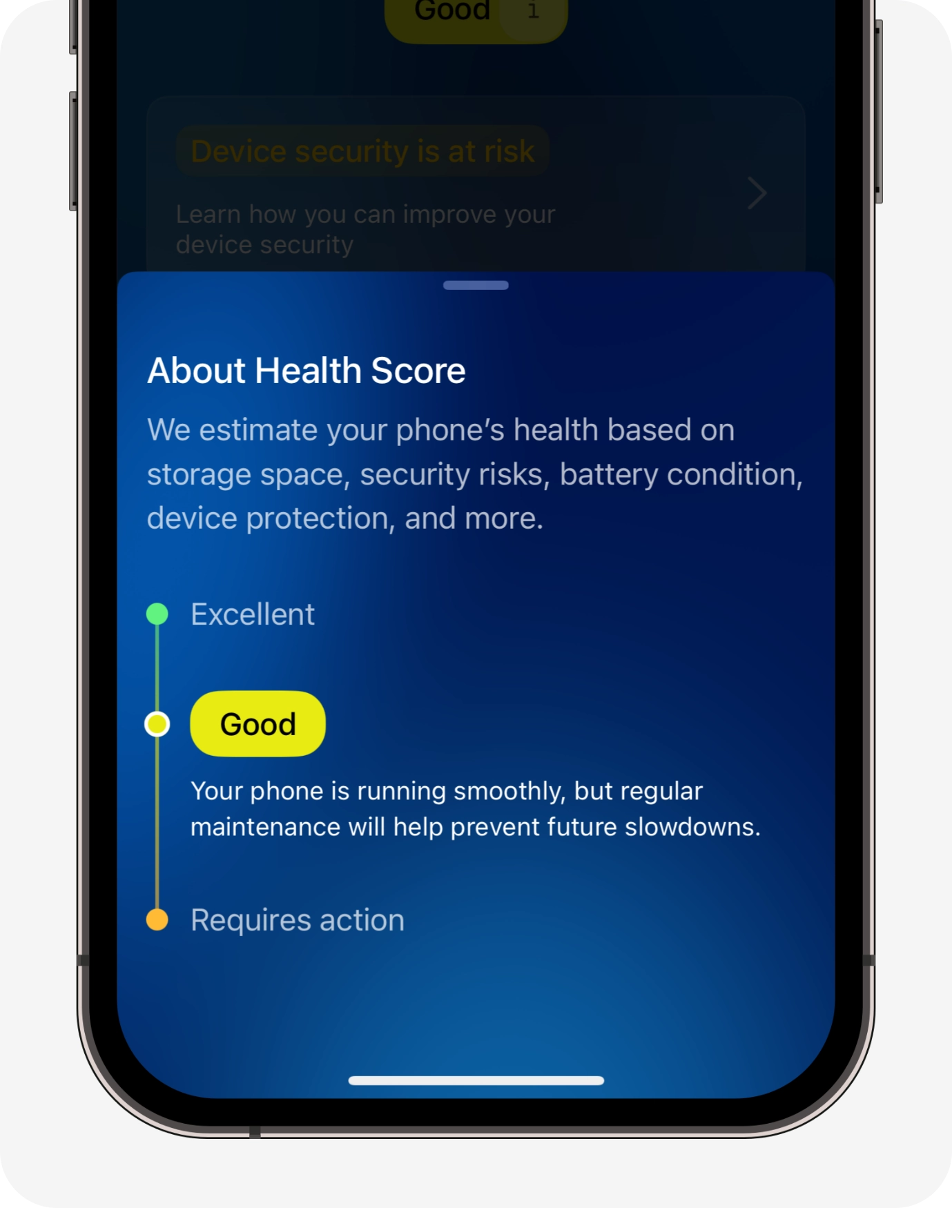 Health score details