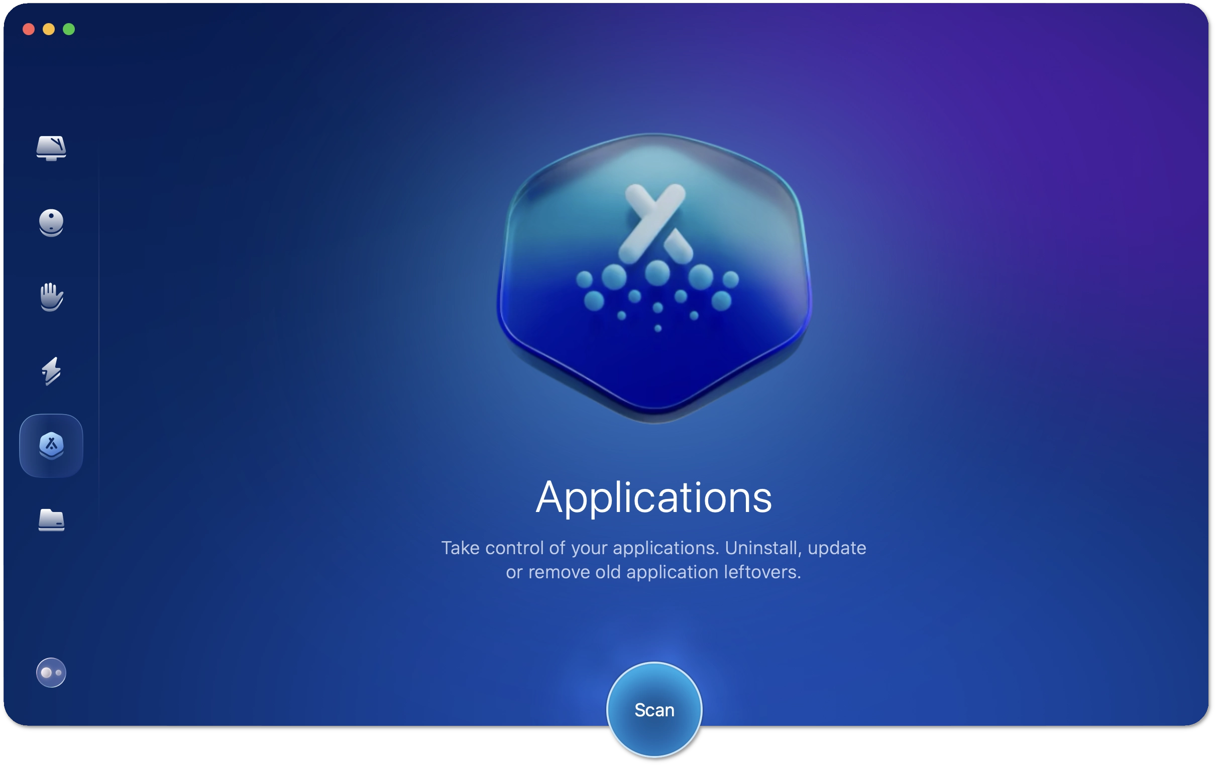 Applications start screen