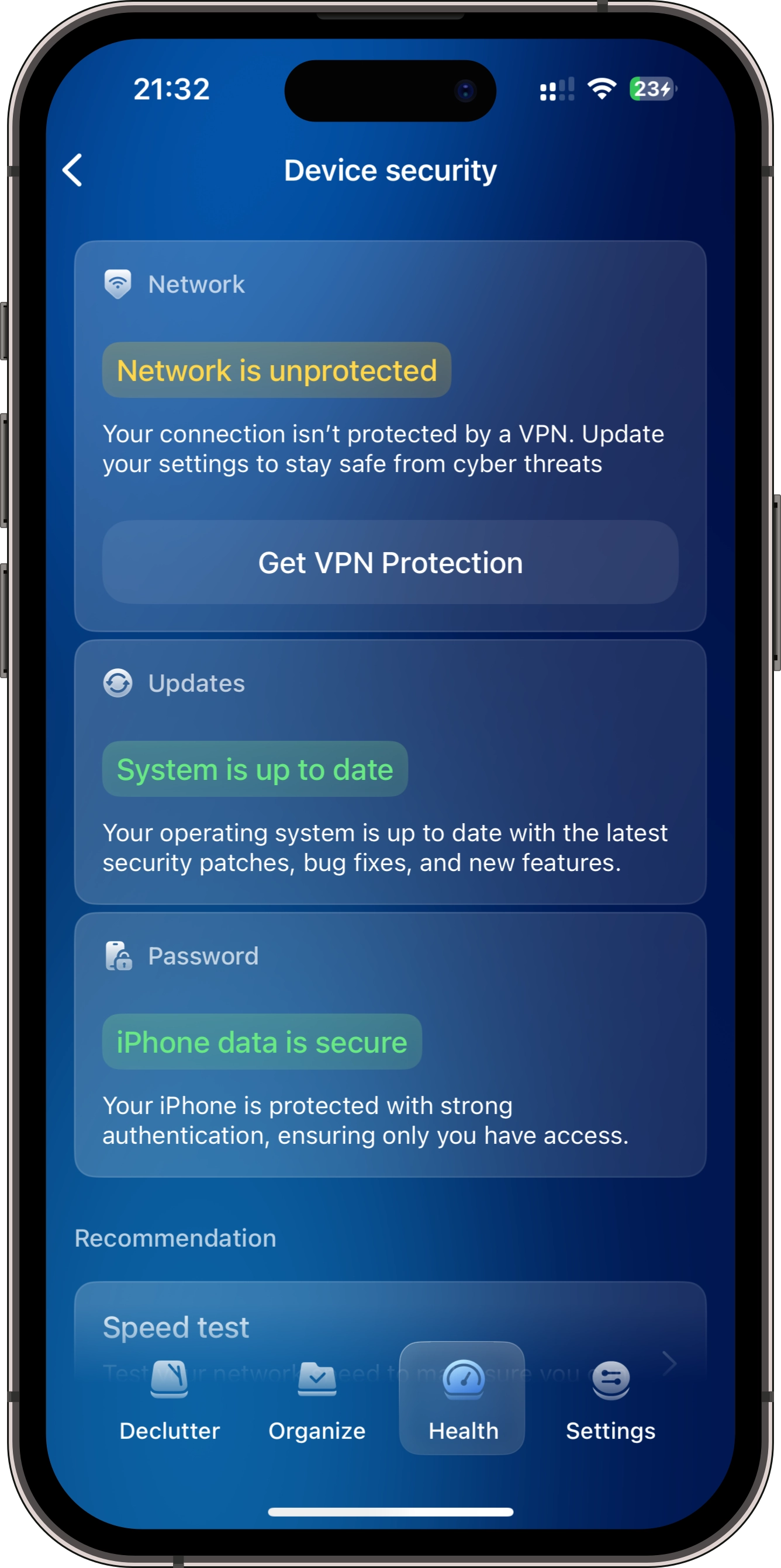 Device security details