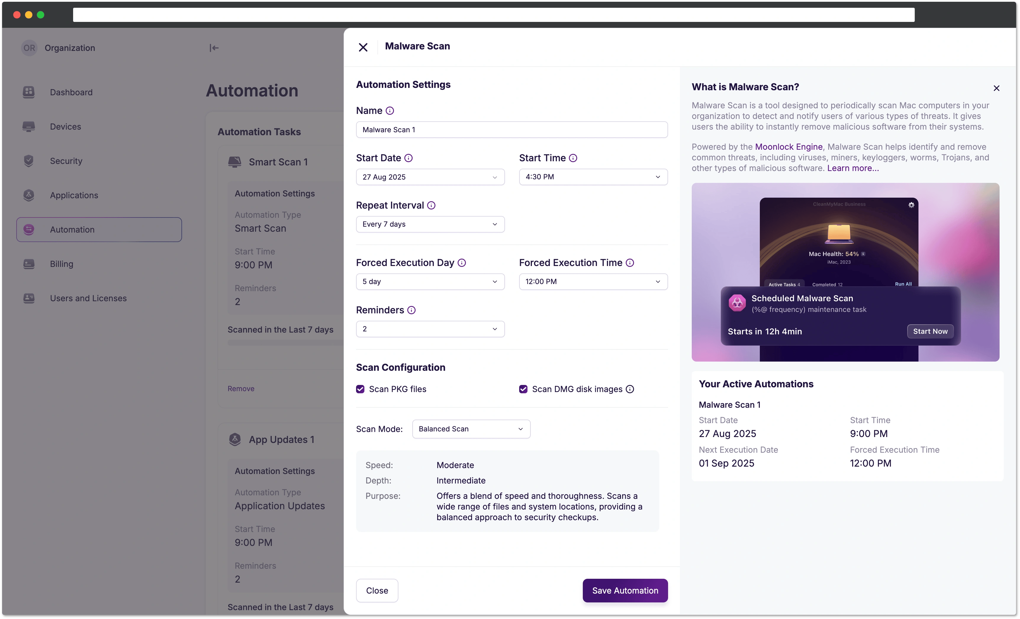 Task settings