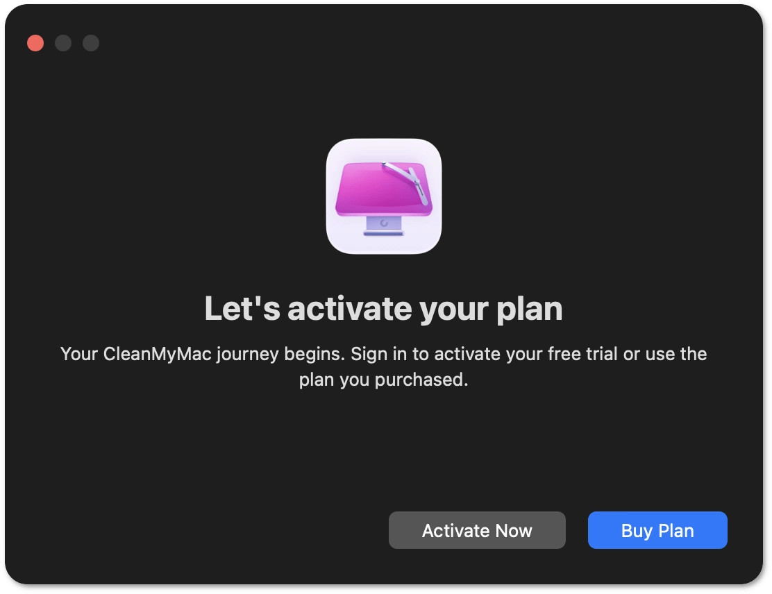 The Activate Now button