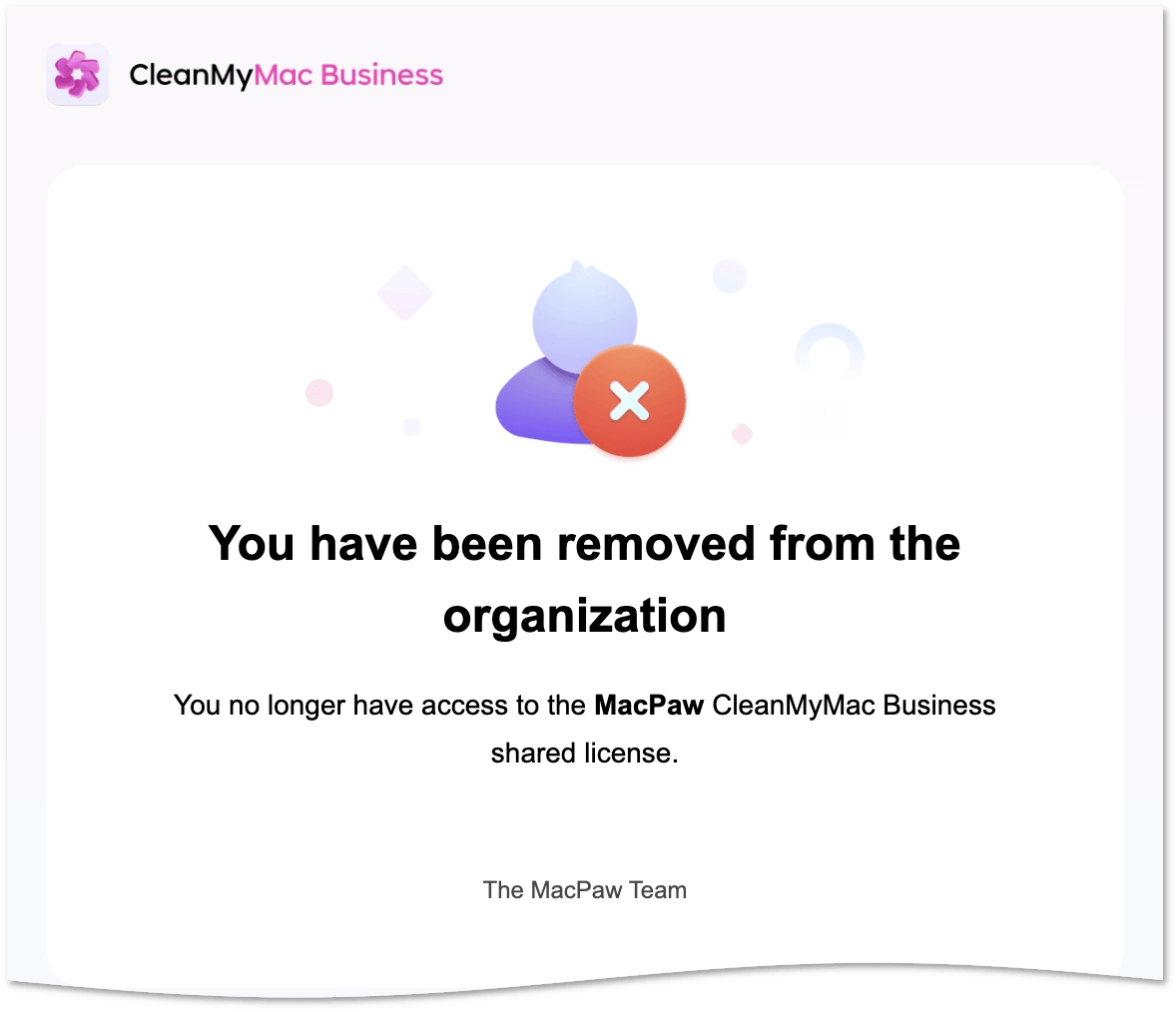 Email notification