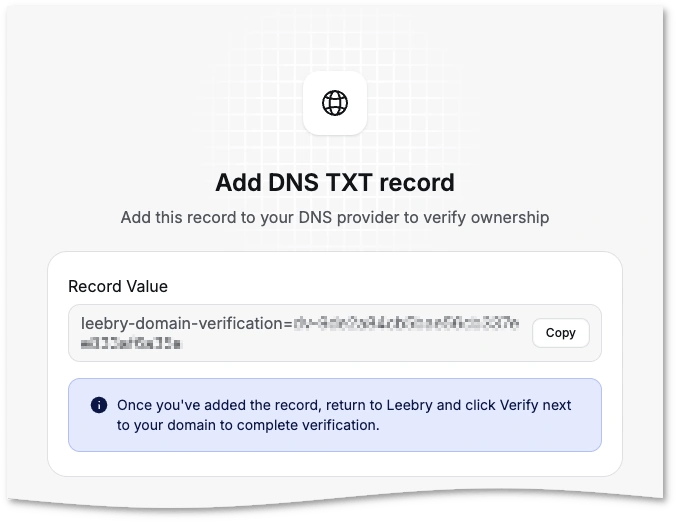 TXT record value example