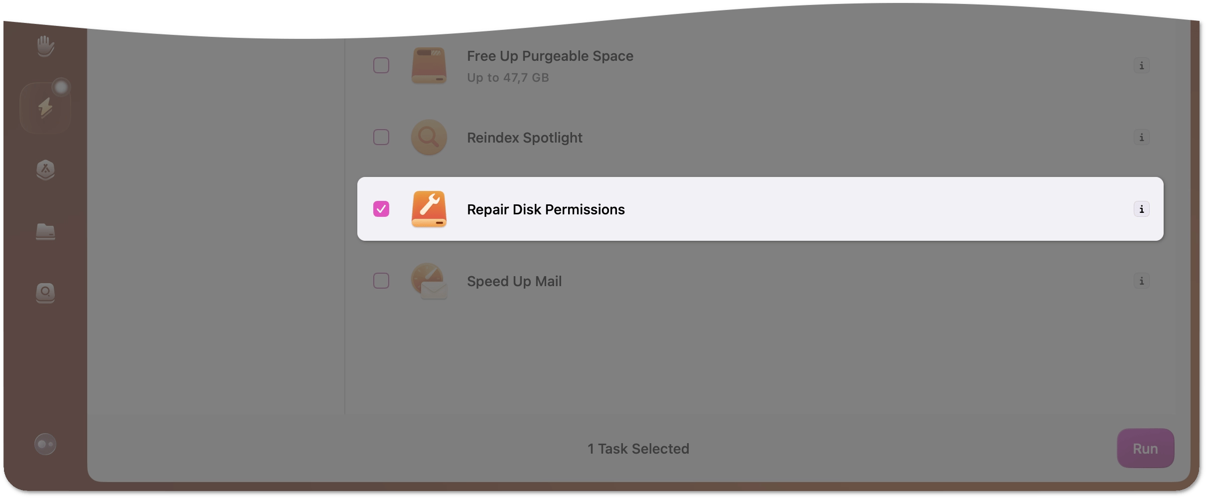 Repair disk permissions