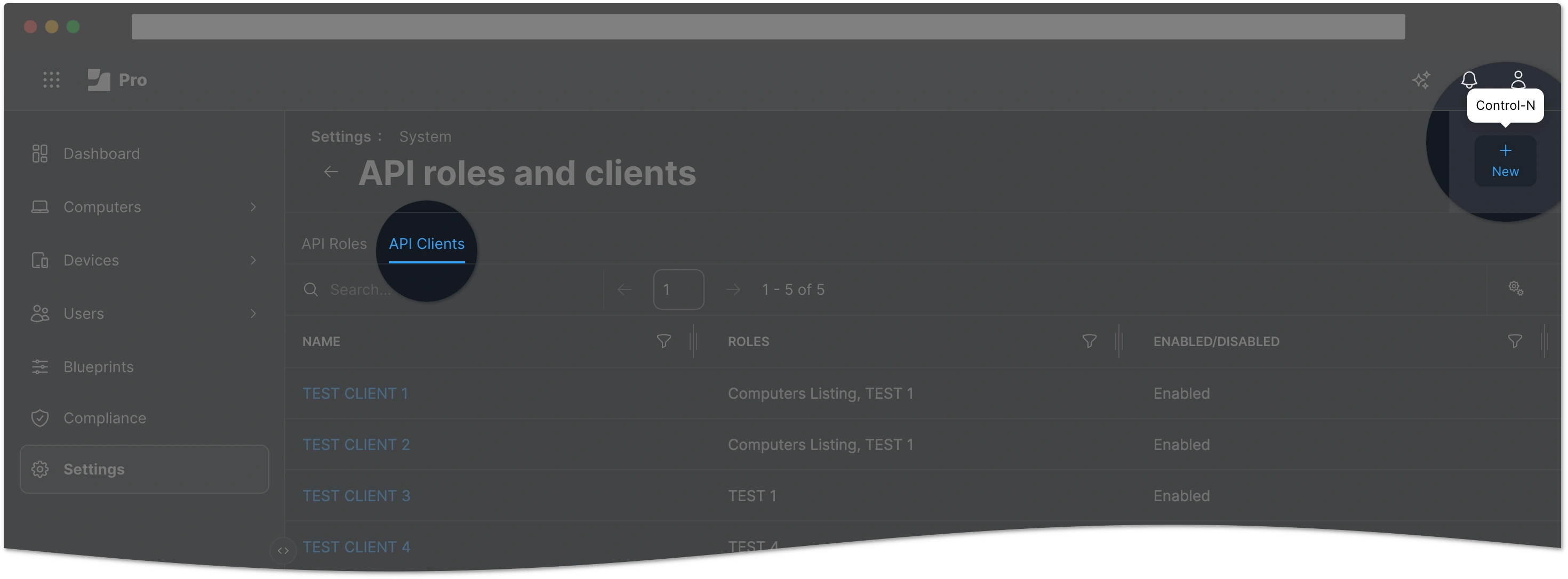 Create an API client