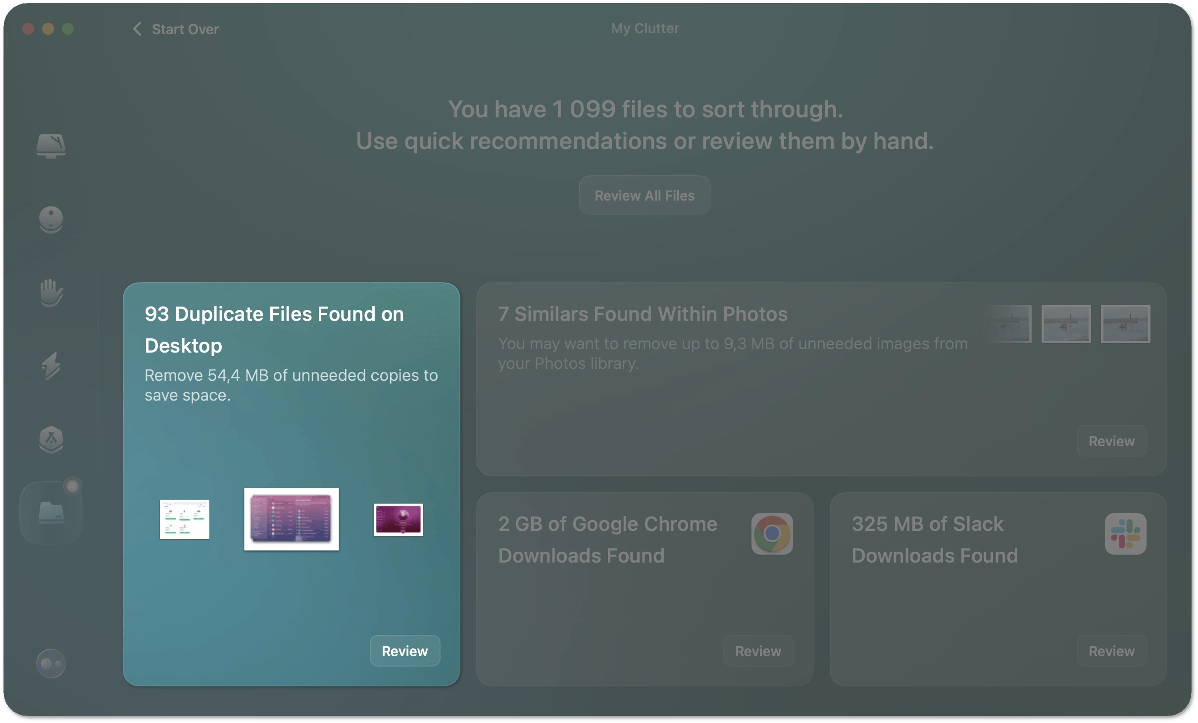 Duplicate files tile