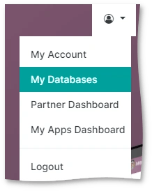 User databases in Odoo