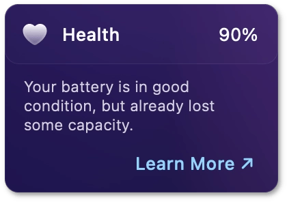 Normal battery health