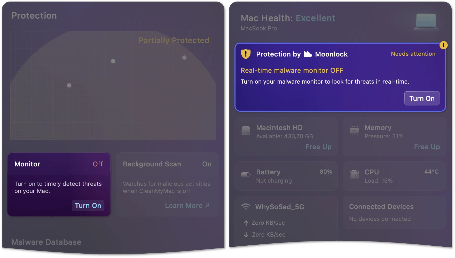 Turn on real-time monitoring in the detailed view