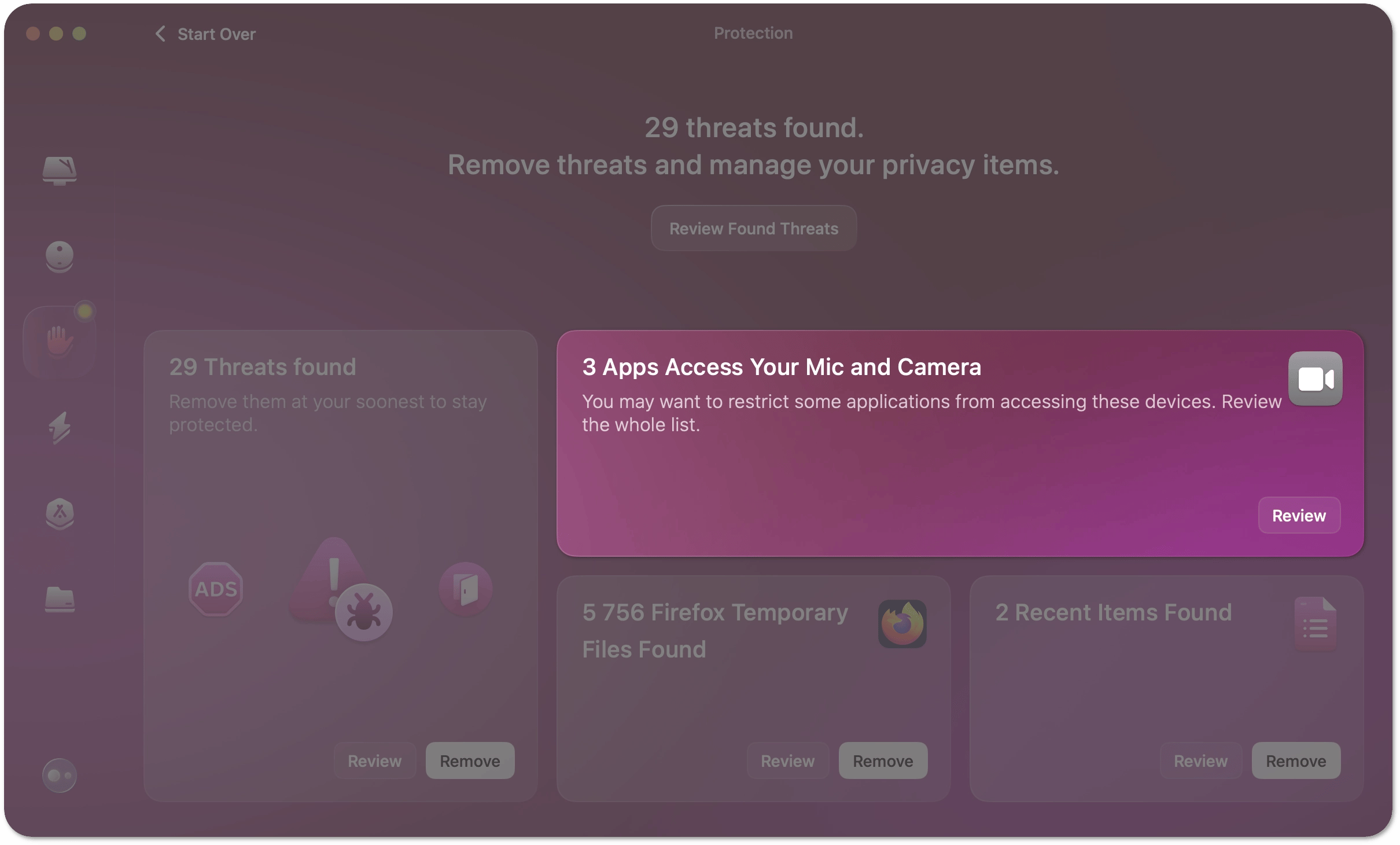 App permissions tile
