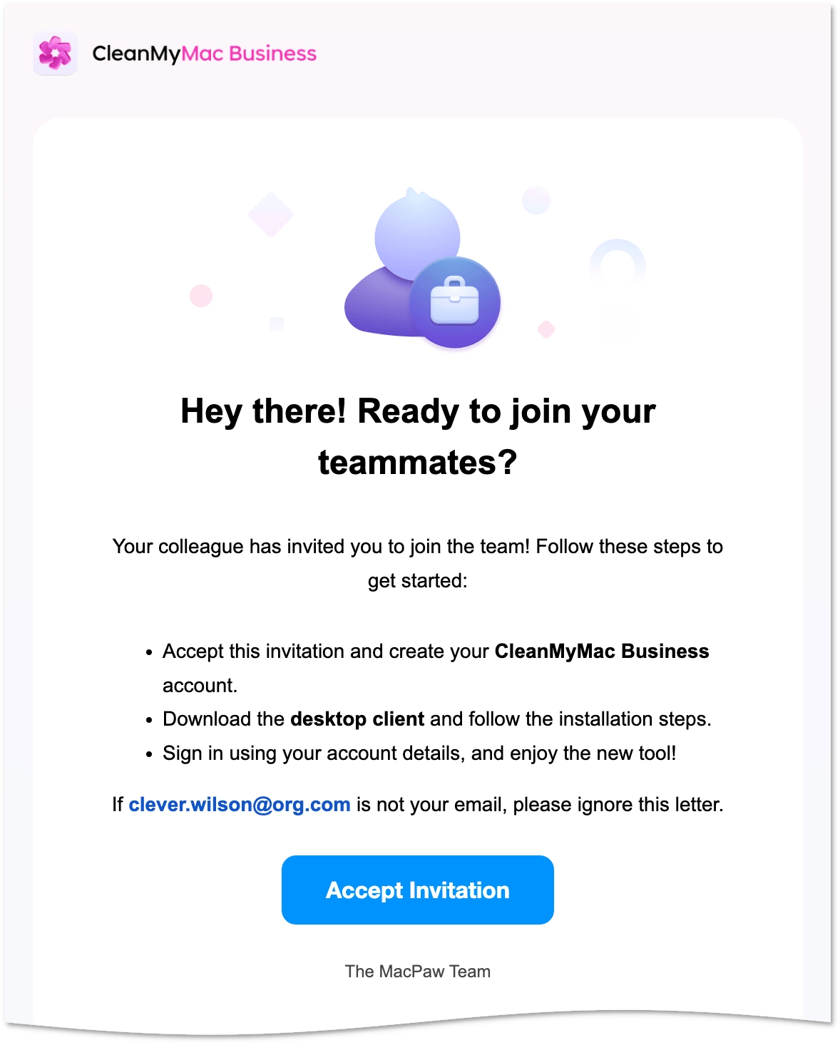 Email notificaiton