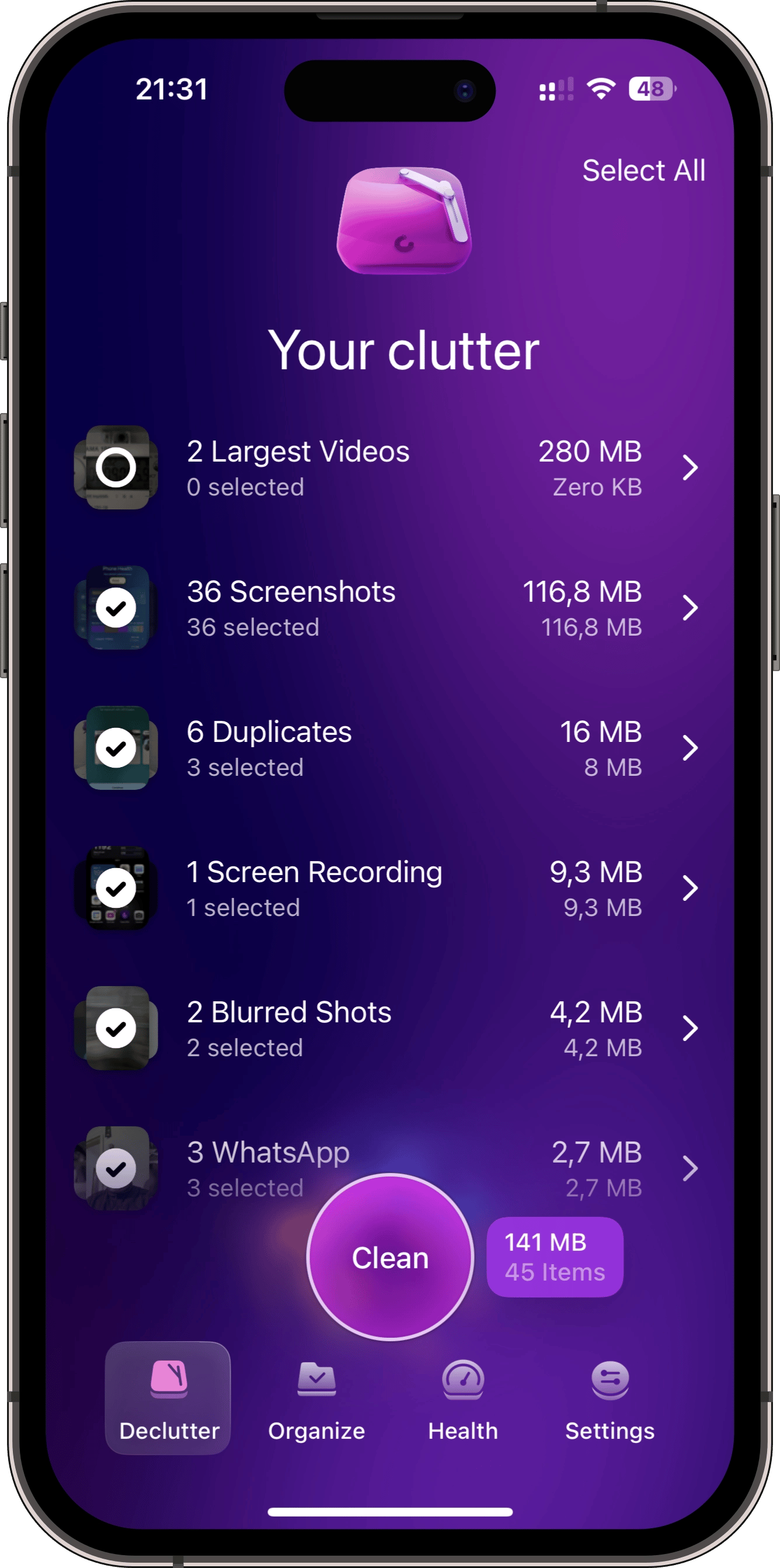 The Declutter module