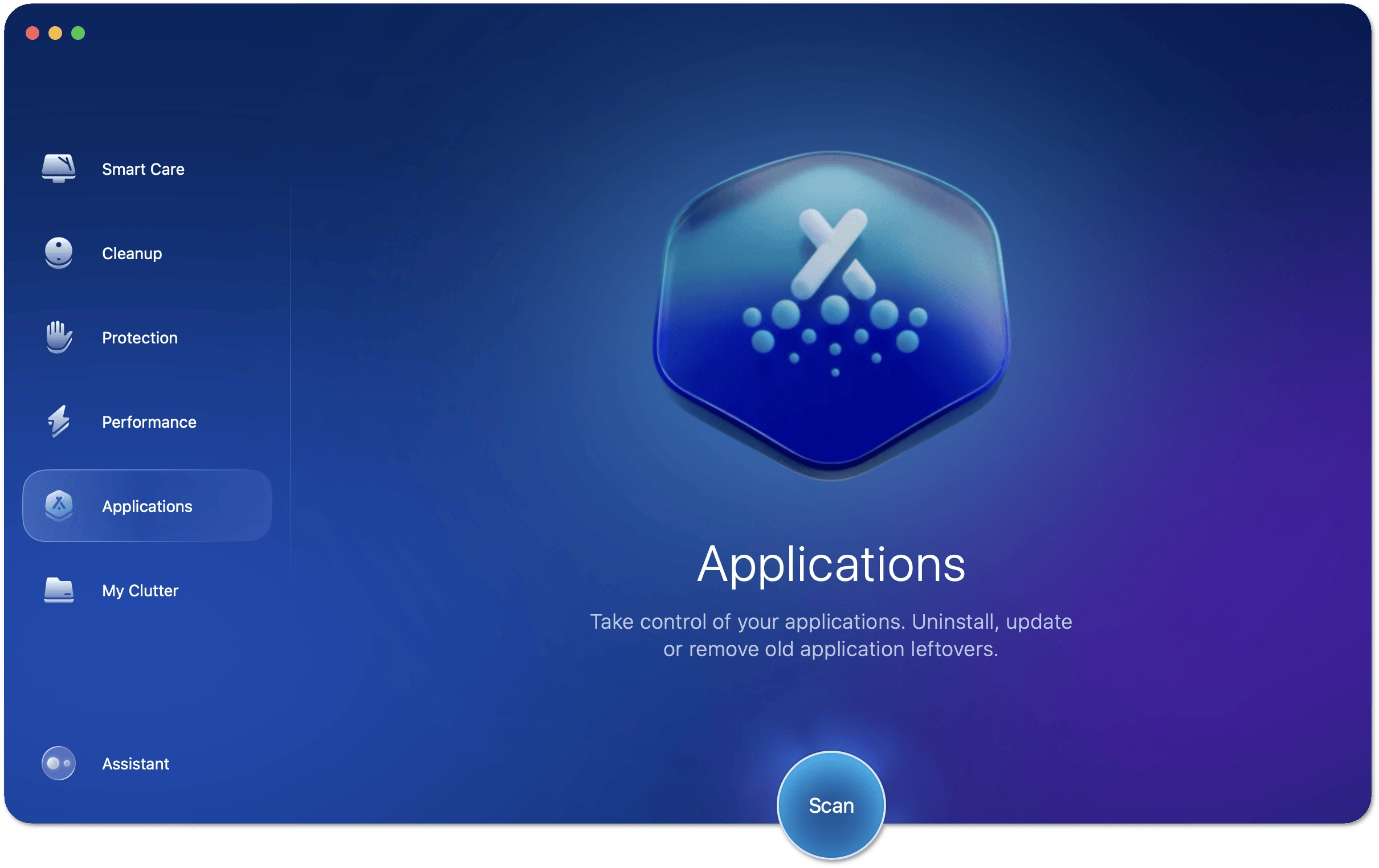 Applications start screen