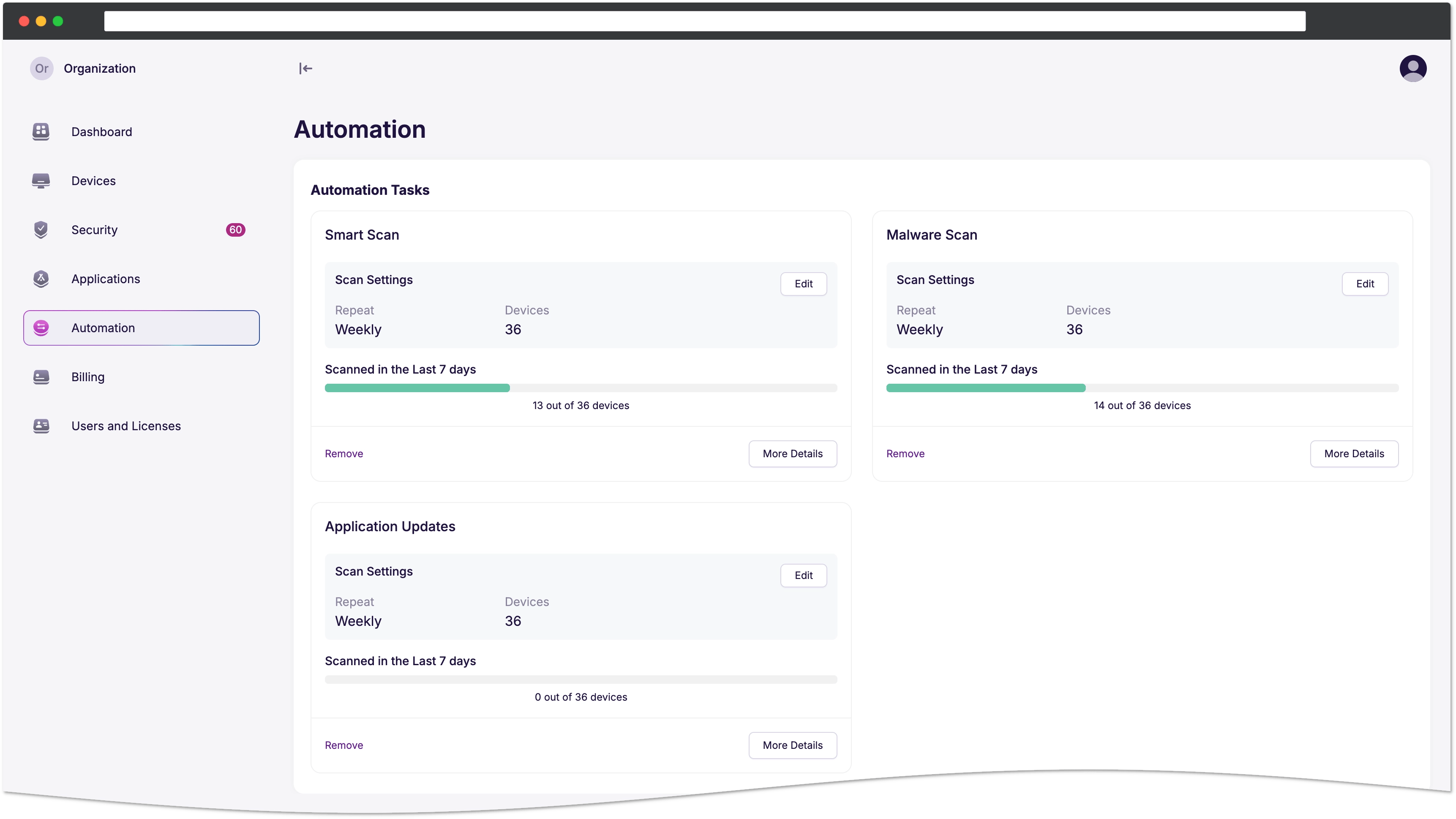 Automation tasks
