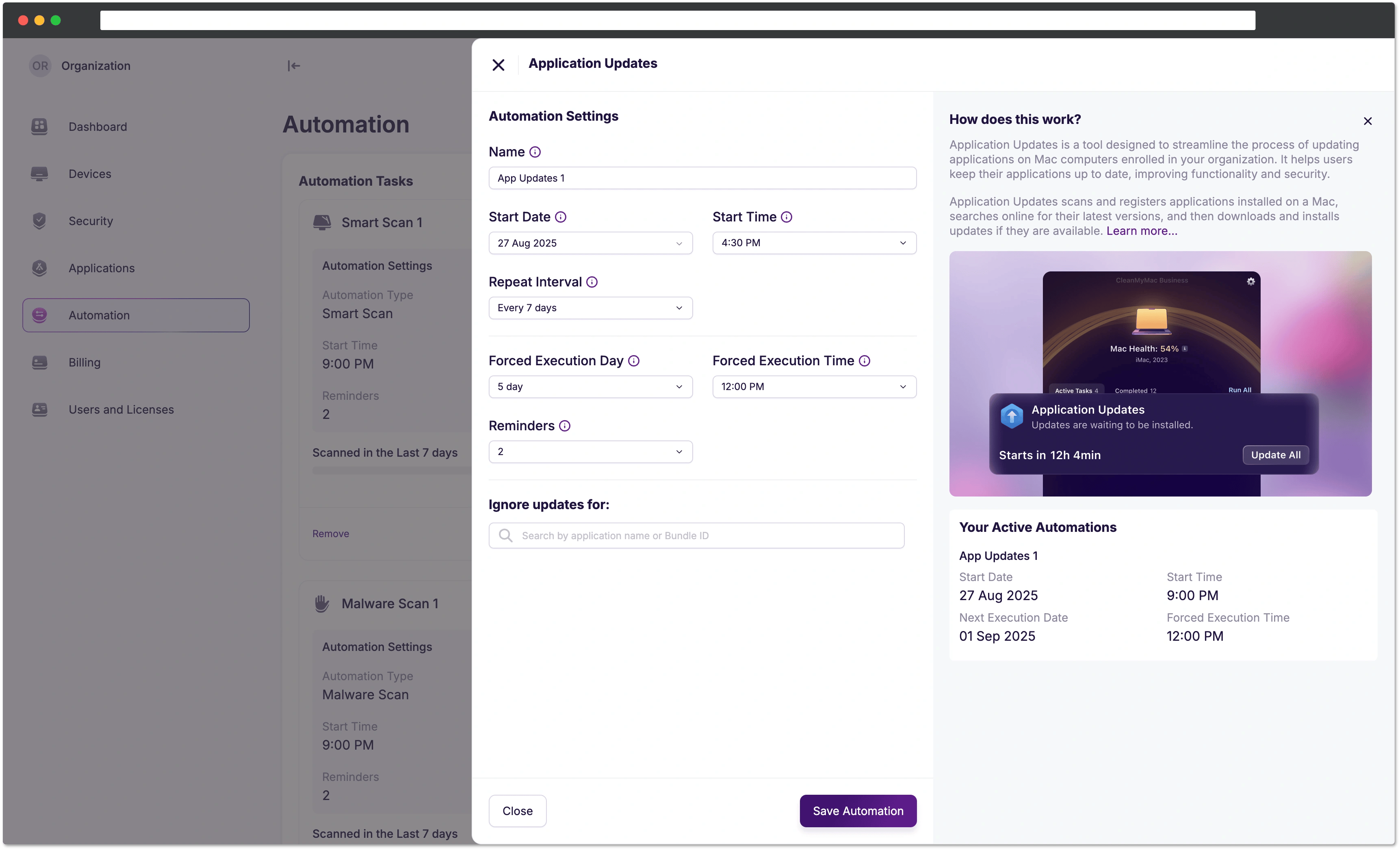 Task settings