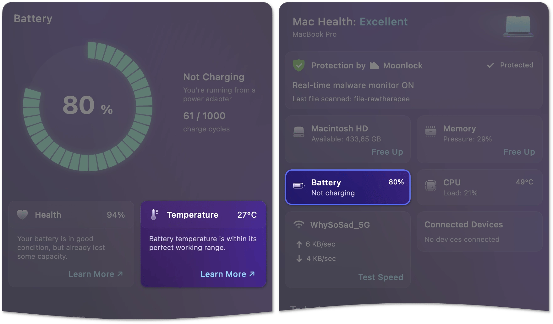 Battery temperature