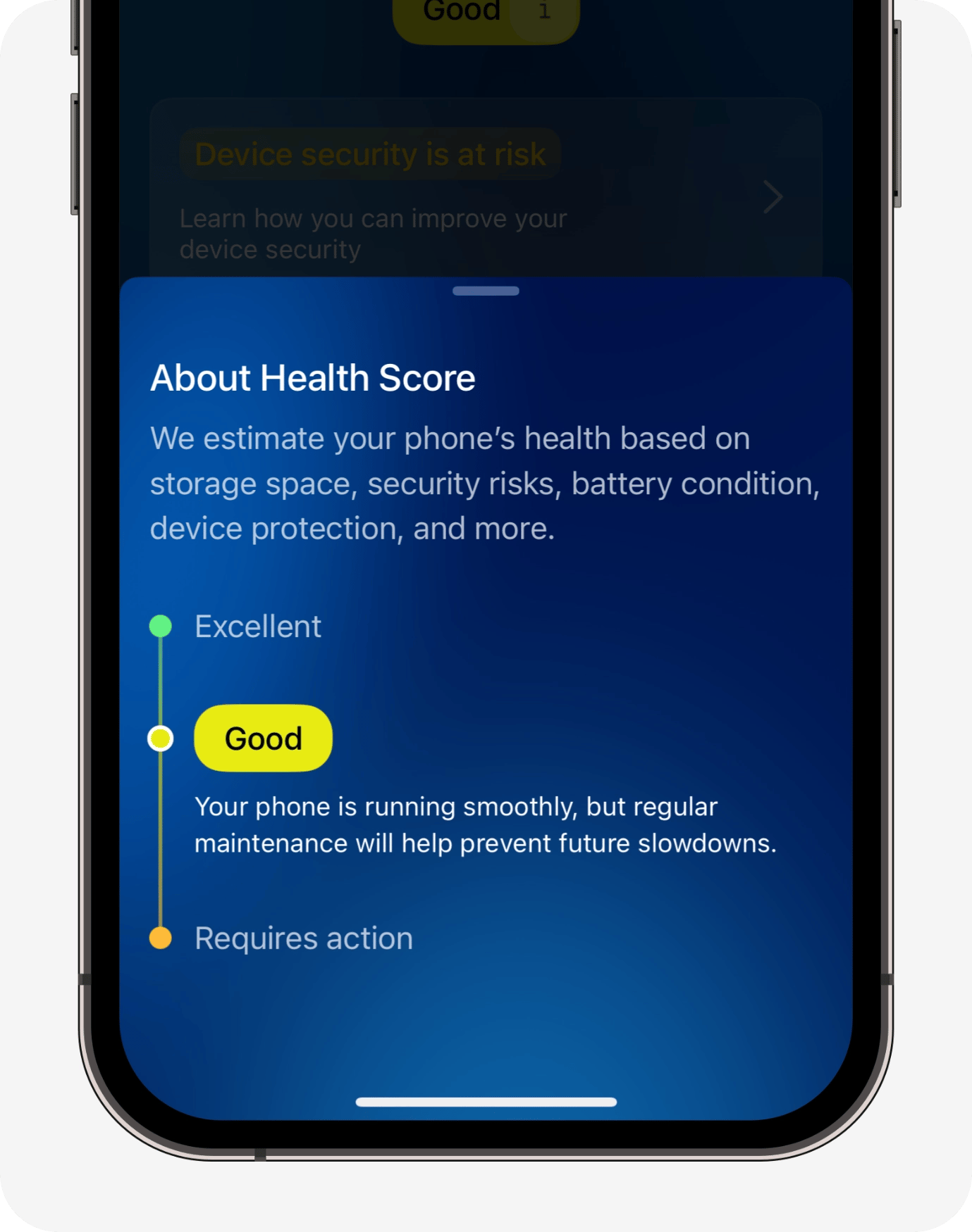 Health score details