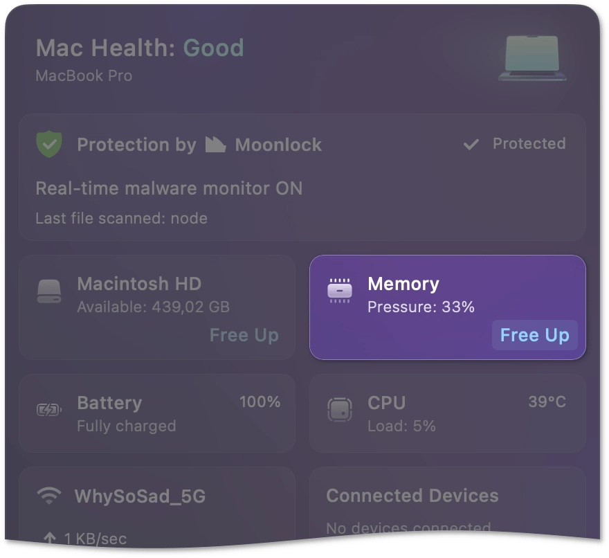 Free up memory