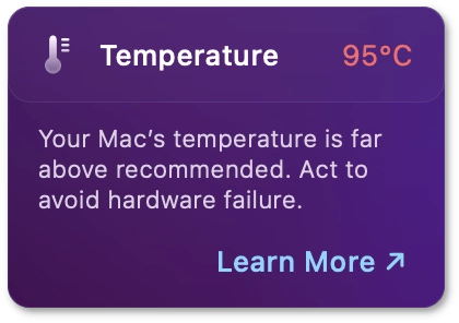 Critical CPU temperature