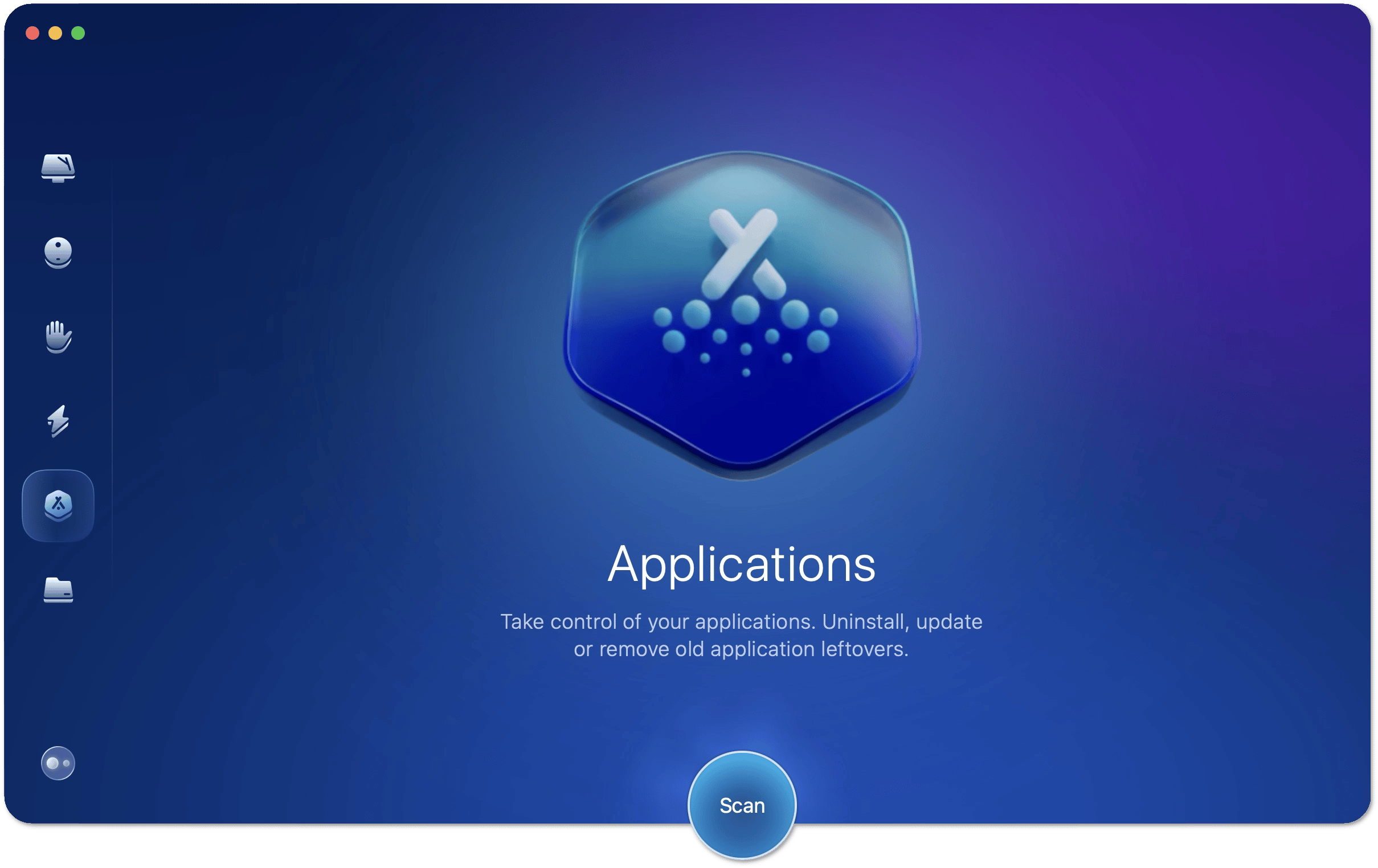 Applications start screen