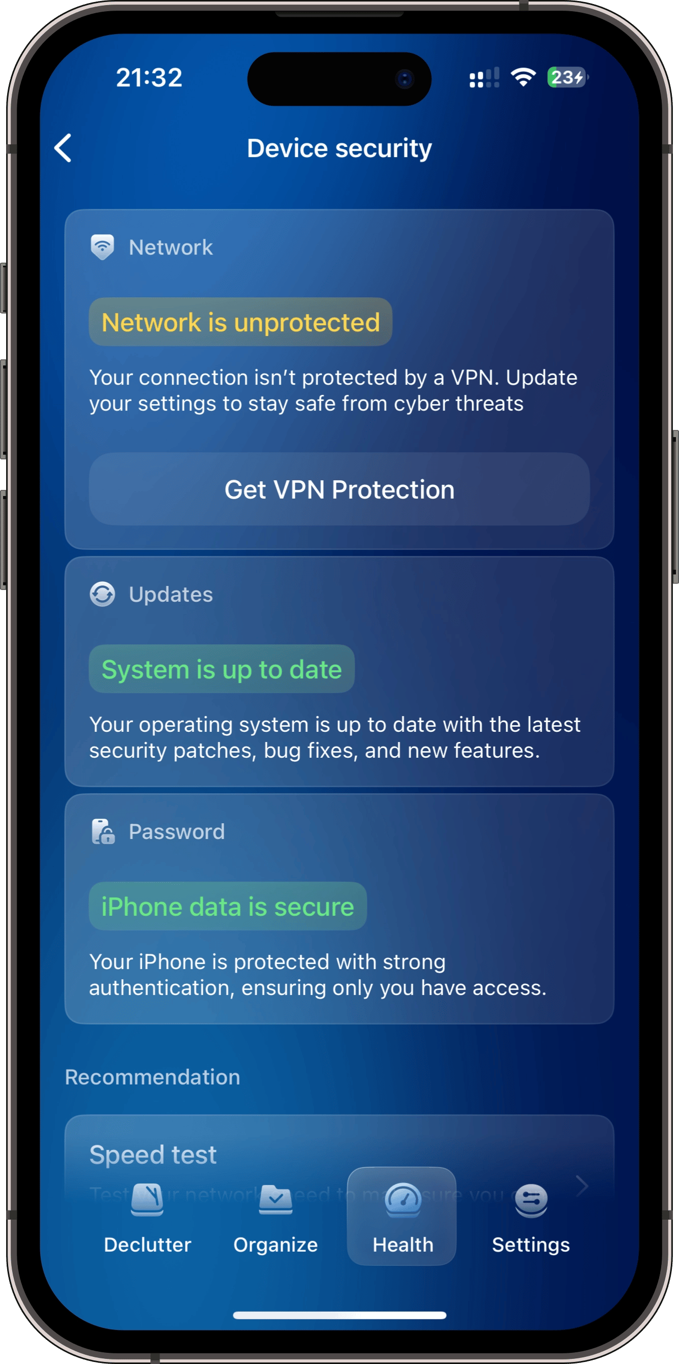 Device security details