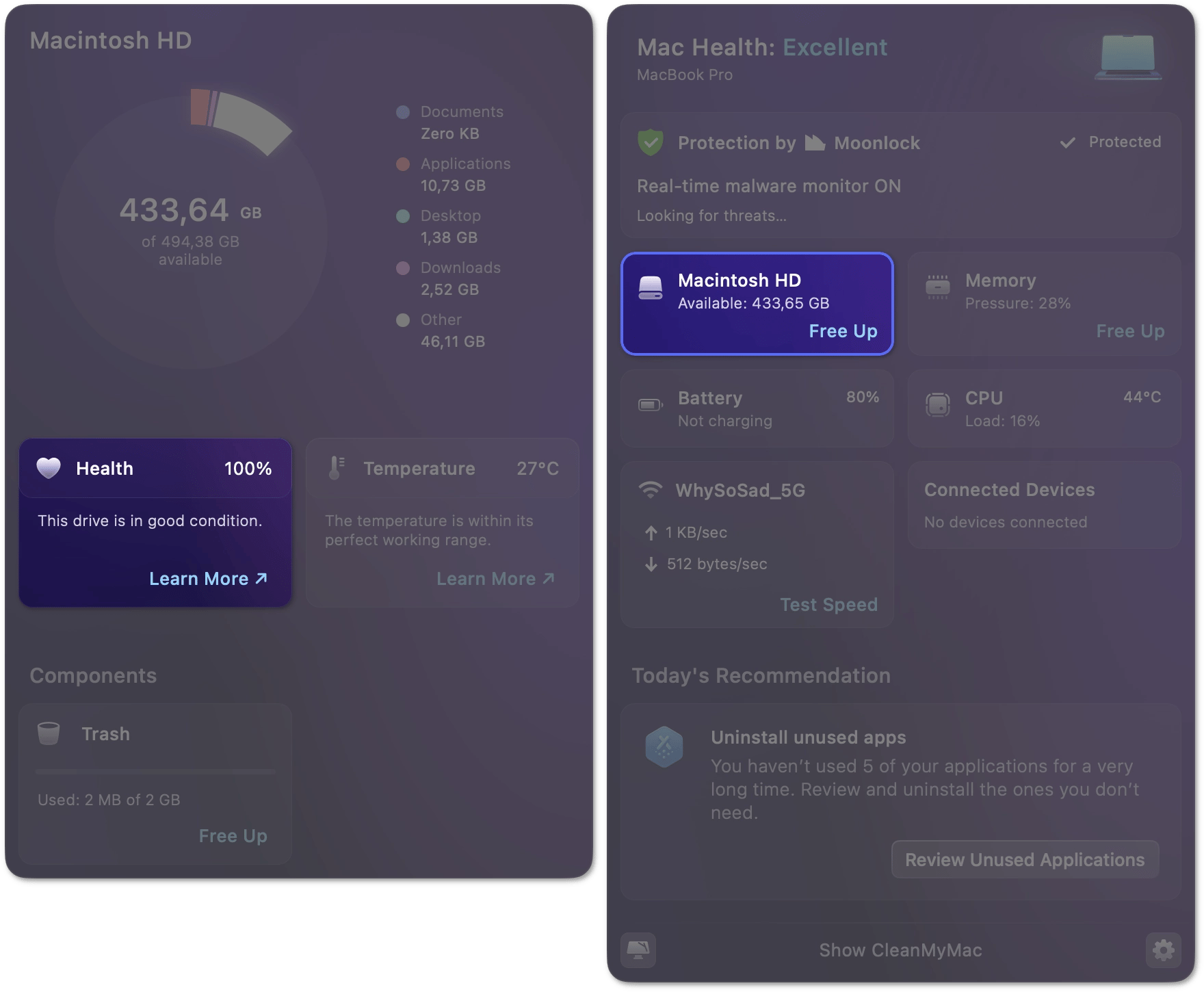 Disk health