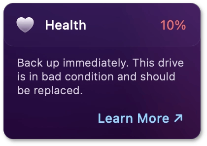 Critical disk health