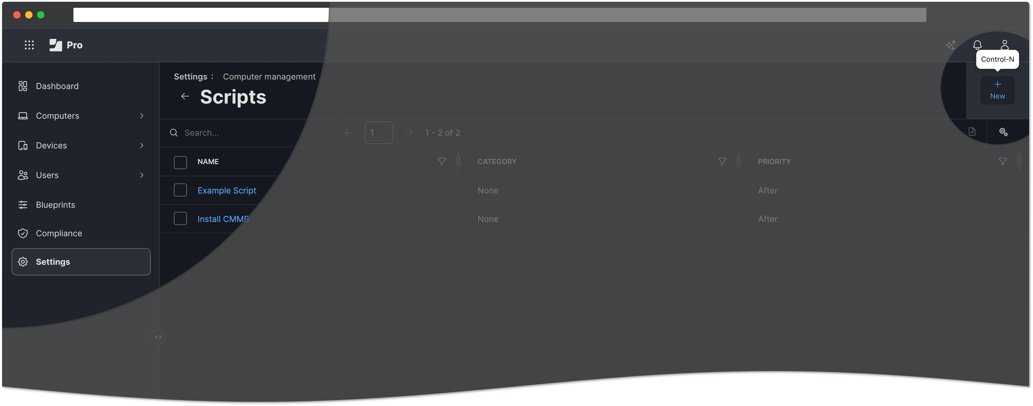 Create new script
