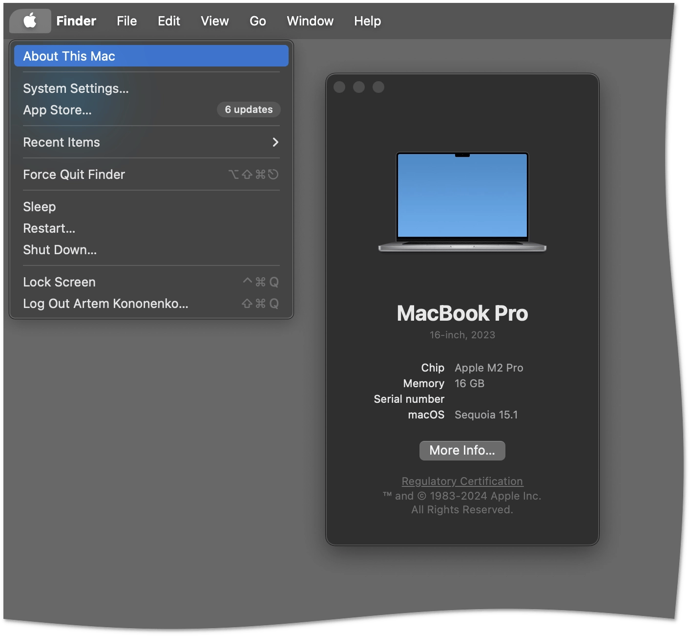 macOS version