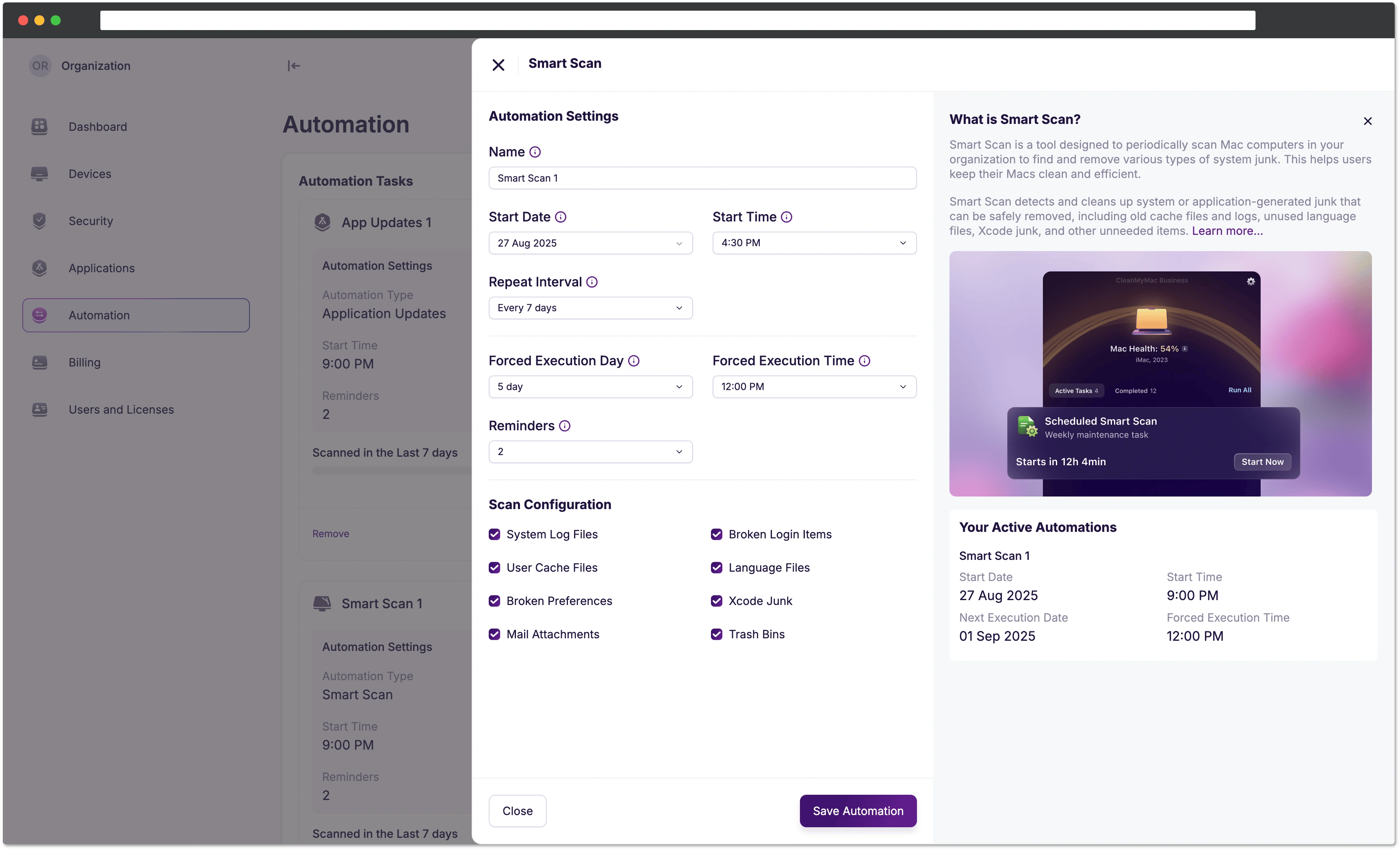 Task settings