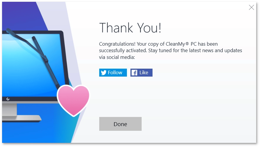 Successful activation