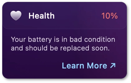 Critical battery health