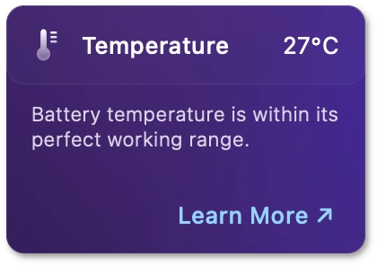 Optimal battery temperature
