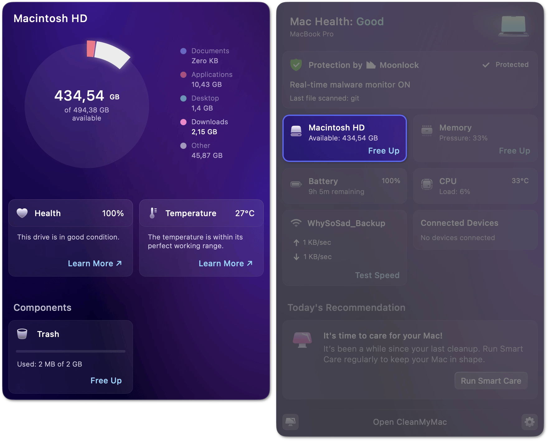 Storage monitor