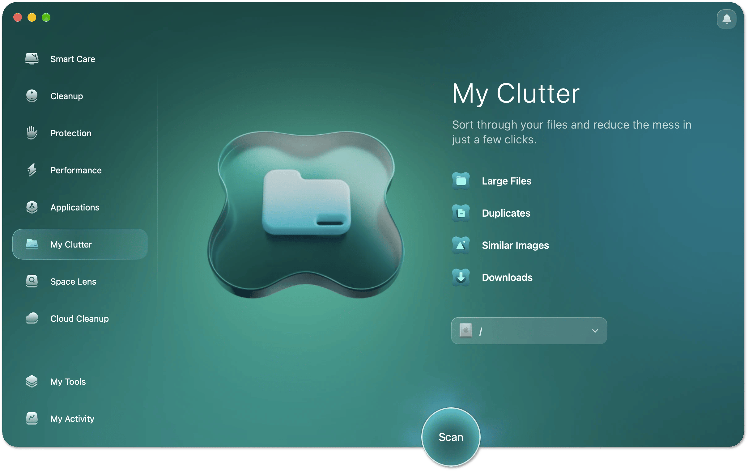 My Clutter start screen