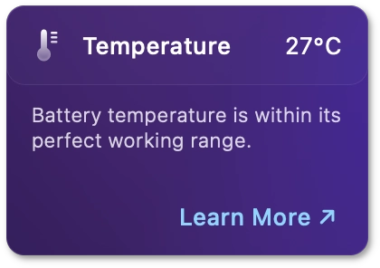 Optimal battery temperature