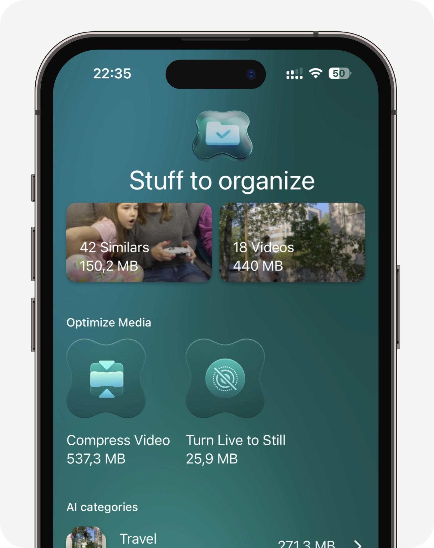 The Optimize Media section