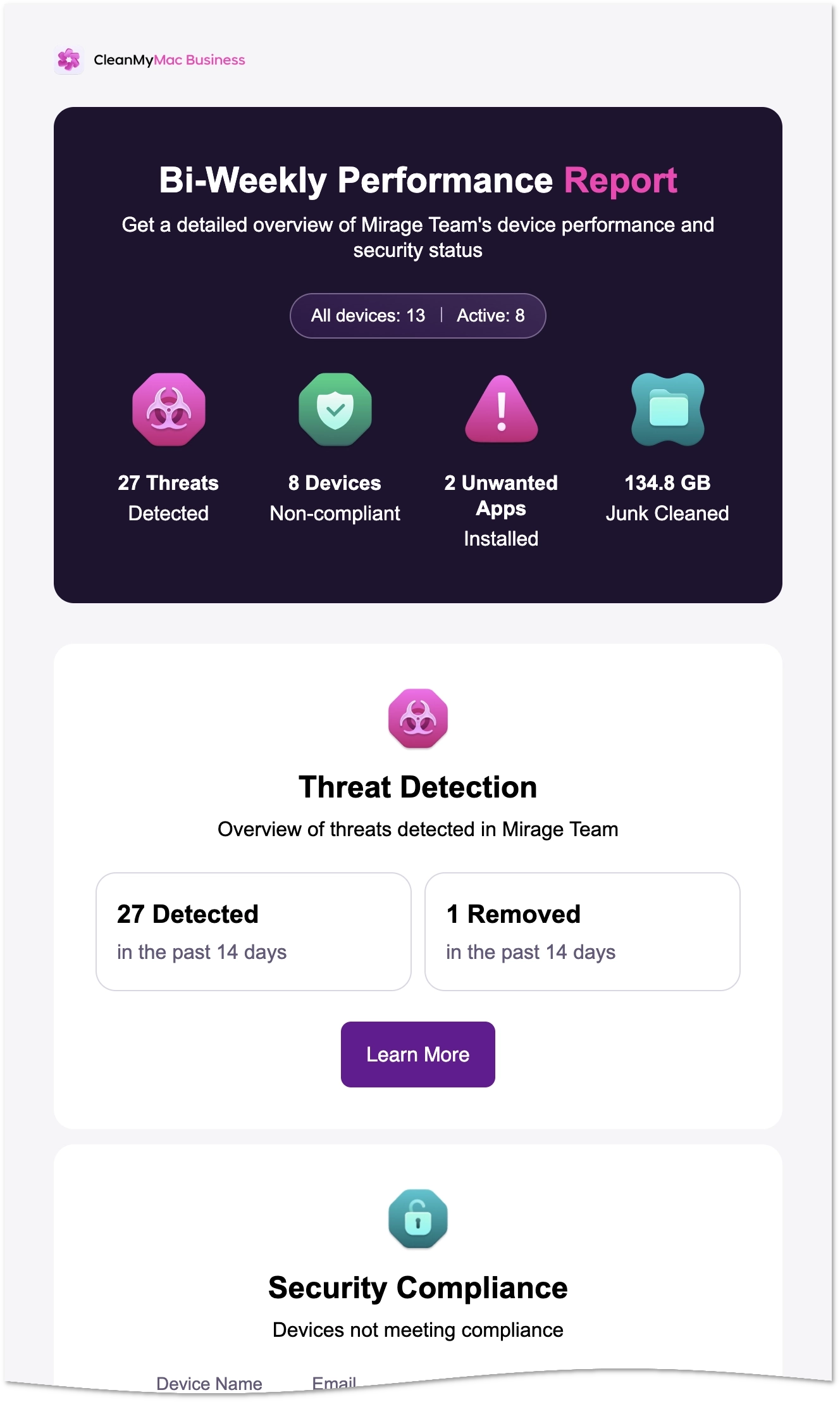 Example report